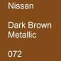 Preview: Nissan, Dark Brown Metallic, 072.